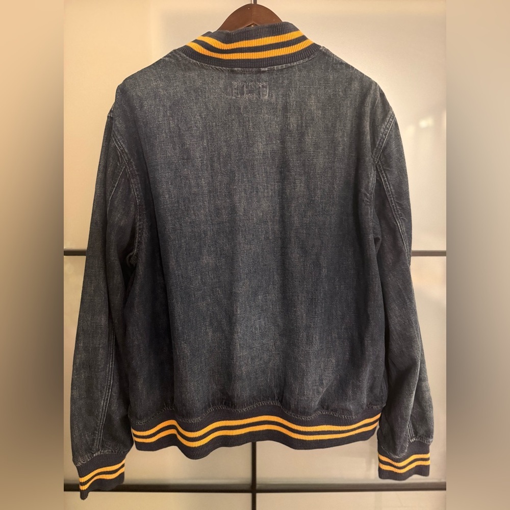 Polo Ralph Lauren Men's Denim Varsity Baseball Jacket - Picture 3 of 5